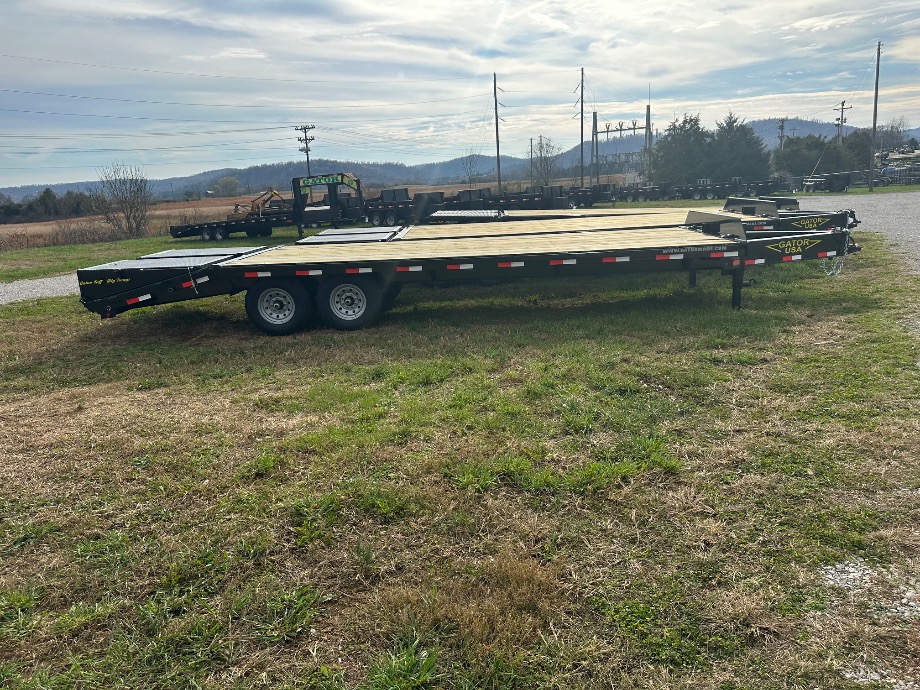 Pintle Trailer On Sale | 20+5 Pintle Trailer 4k GVWR Wide Ramps Dexter Axles  Gatormade Trailers 