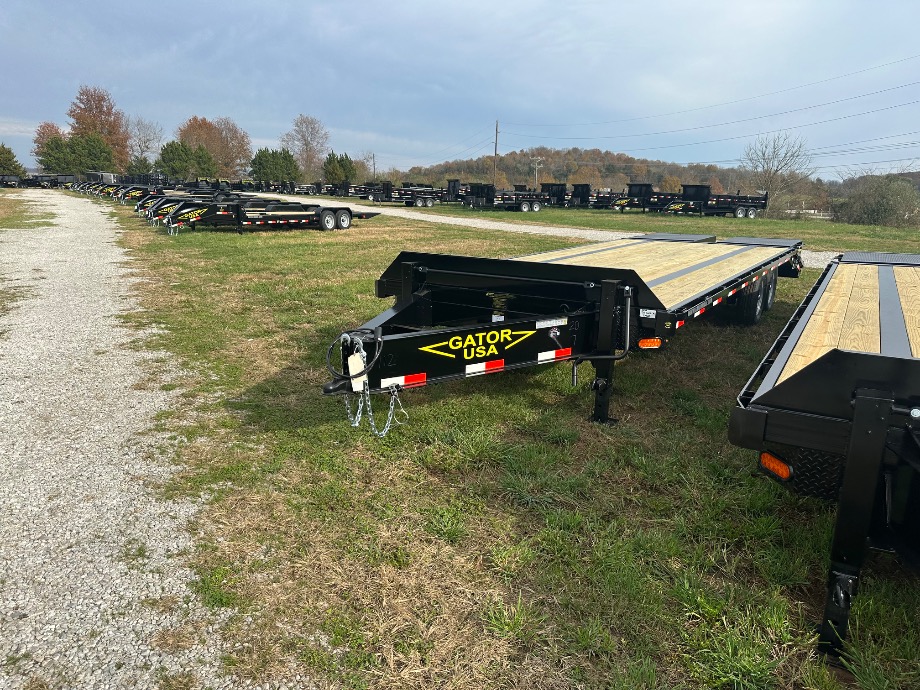 Pintle Trailer On Sale | 20+5 Pintle Trailer 4k GVWR Wide Ramps Dexter Axles  Gatormade Trailers 