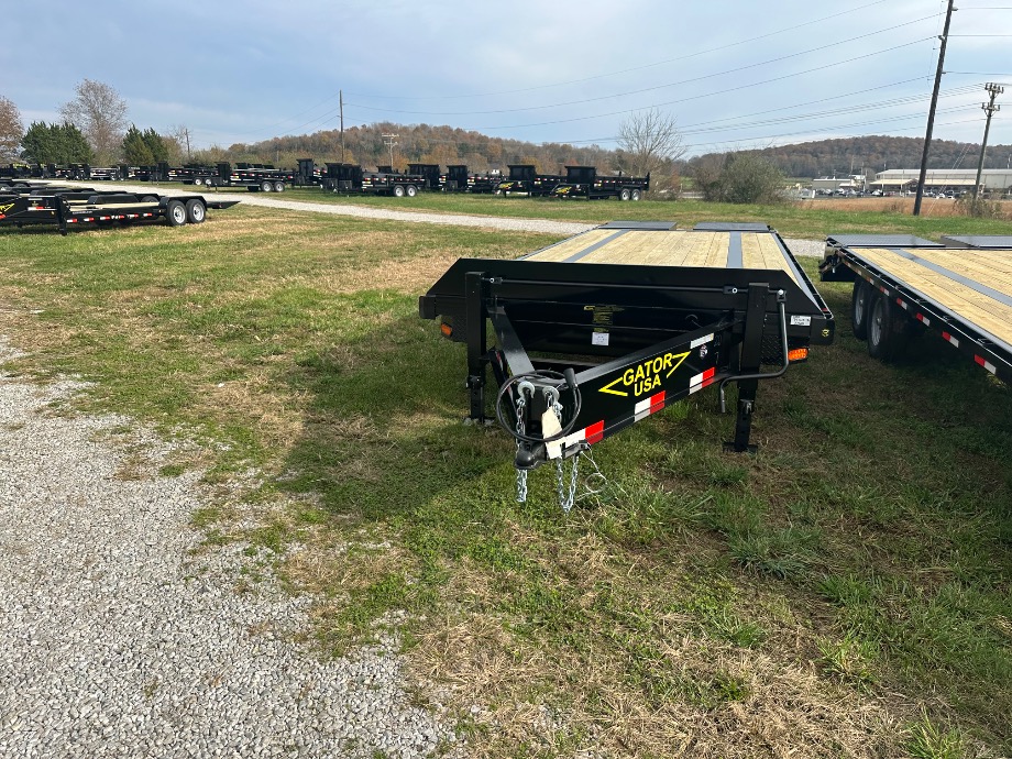 Pintle Trailer On Sale | 20+5 Pintle Trailer 4k GVWR Wide Ramps Dexter Axles  Gatormade Trailers 