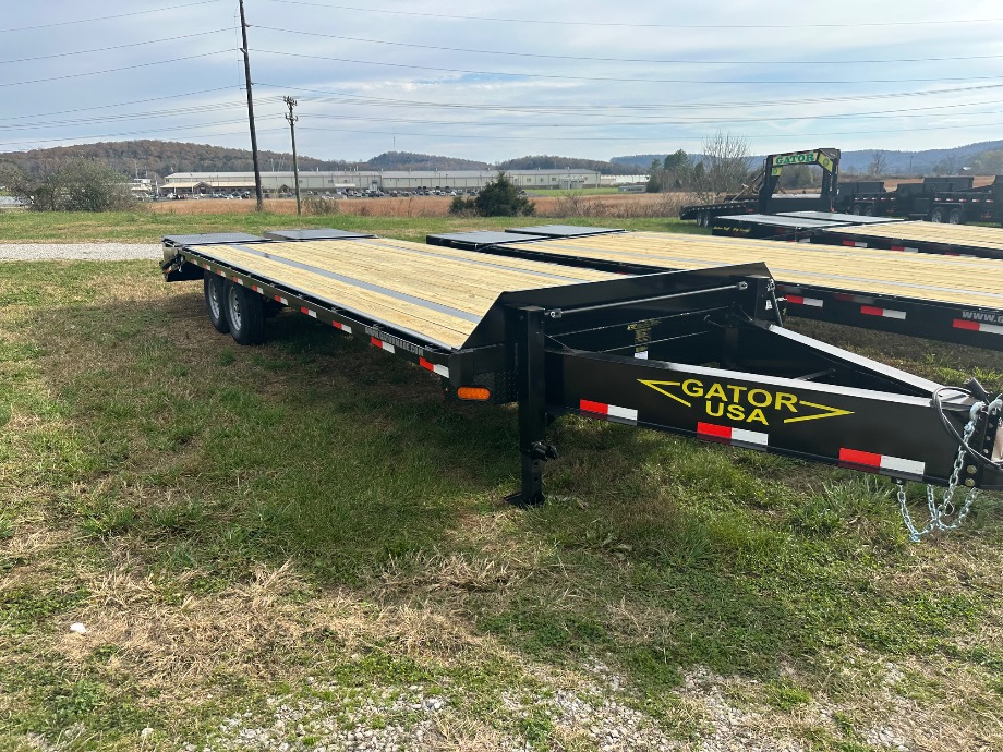 Pintle Trailer On Sale | 20+5 Pintle Trailer 4k GVWR Wide Ramps Dexter Axles  Gatormade Trailers 